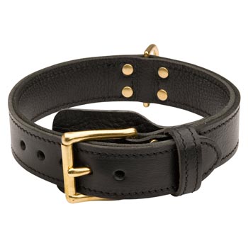 Mastiff  Leather Collar with Easy in Use Buckle