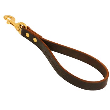 Dog Leather Brown Leash for Making Mastiff Obedient