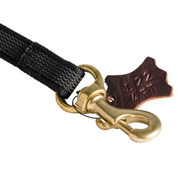 Strong Mastiff Leash Nylon with Brass Snap Hook