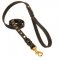 Studded Leather Mastiff Leash for Dog Walking and Training