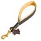 Short Leather Mastiff Leash with or without Support Material