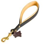 Short Leather Mastiff Leash with or without Support Material