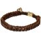 Mastiff Choke Leather Collar Braided
