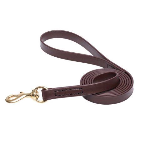 Brown Waterproof Mastiff Leash Made of Biothane
