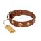 "Flight of Fancy" FDT Artisan Adorned Leather Mastiff Collar