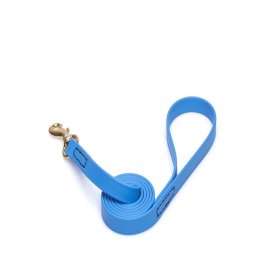 Blue Waterproof Mastiff Leash Made of Biothane