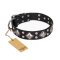 "Smart Geometry" FDT Artisan Studded Leather Mastiff Collar