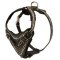 Painted Leather Mastiff Harness for Walking and Training