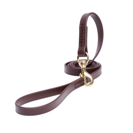 Brown Waterproof Mastiff Leash Made of Biothane