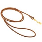 Round Leather Mastiff Leash for Dog Shows