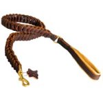 Anti-pulling Braided Leather Mastiff Leash