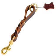 Short Leather Mastiff Leash (Pull Tab Leash)
