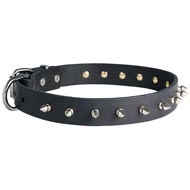 Mastiff Leather Collar Spiked 30 mm