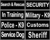 Mastiff Identification Patches