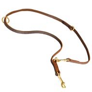 Multipurpose Leather Mastiff Leash for Training, Walking and Patrolling
