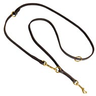 Multifunctional Leather Mastiff Leash for Walking and Training