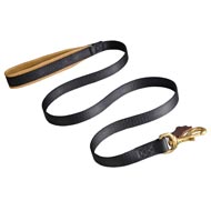 No Rubbing Nylon Mastiff Leash with Support Leather Material on the Handle