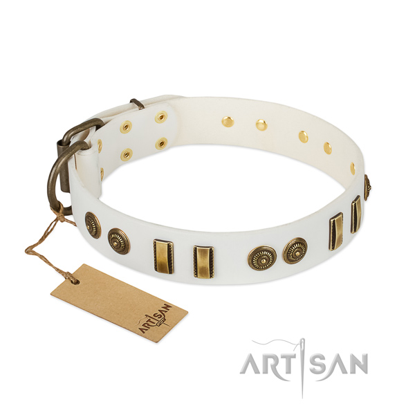 Perfect fit leather collar for your doggie