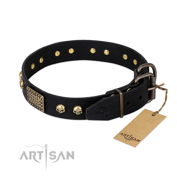 Corrosion resistant hardware on basic training dog collar