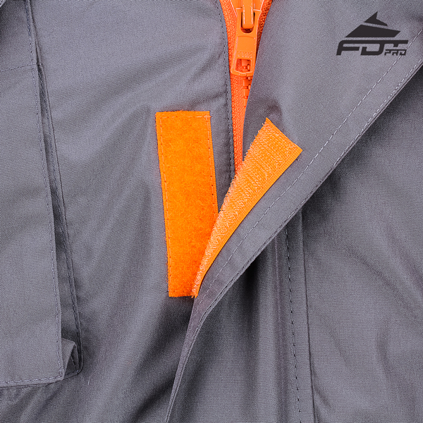 Top Rate Velcro Patches on Dog Trainer Jacket for Handy Use