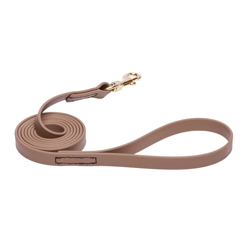 Khaki Waterproof Mastiff Leash Made of Biothane