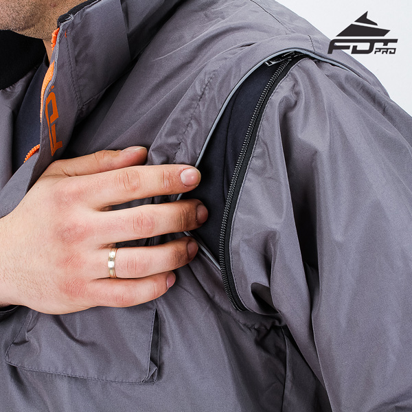 High Quality Zipper on Sleeve for FDT Professional Design Dog Trainer Jacket