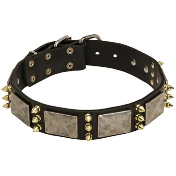 Vintage Leather Collar for Mastiff