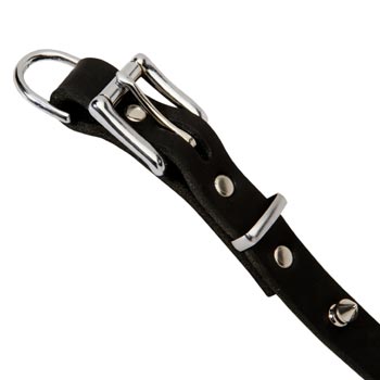 Mastiff Dog Leather Collar Rust-proof Spikes