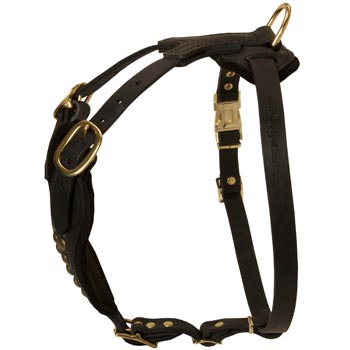 Easy Adjustable Leather Mastiff Harness