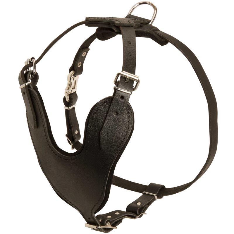 Adjustable Leather Mastiff Harness for Attack / Agitation Training