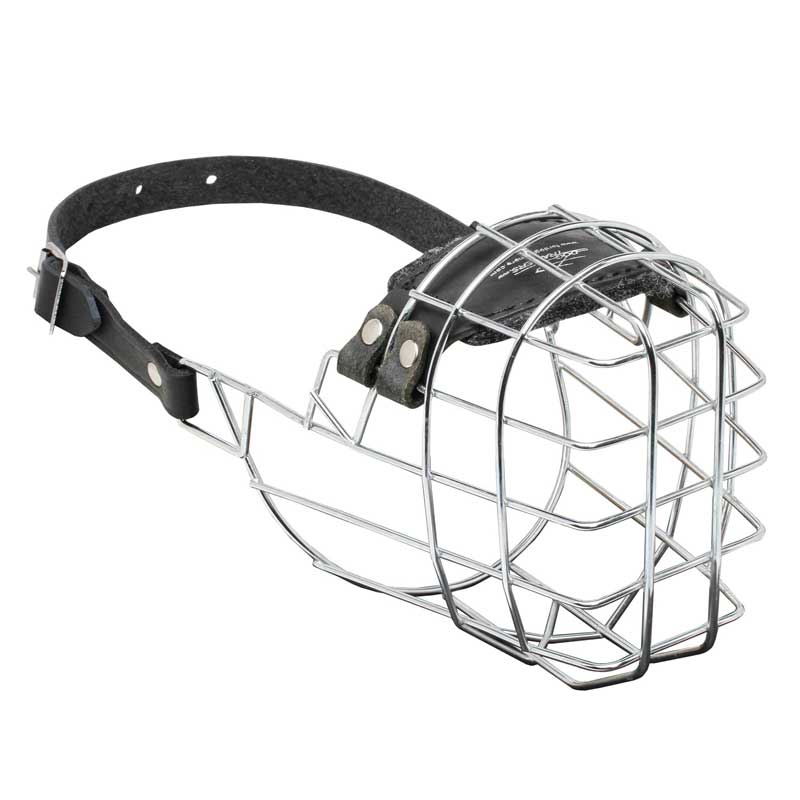'The Silencer' Wire Cage Mastiff Muzzle With One Strap