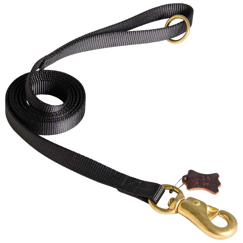 Any Weather Nylon Mastiff Leash for Walking, Tracking, Training