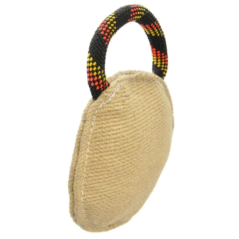 Jute Round Bite Pillow - Click Image to Close