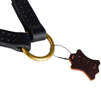 Braided Leather Mastiff Coupler with Brass O-ring