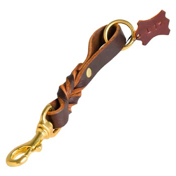 Leather Braided Mastiff Pull Tab for Daily walking