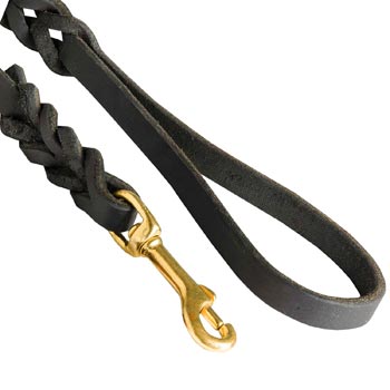 Mastiff Leash Brass Snap Hook and Soft Handle