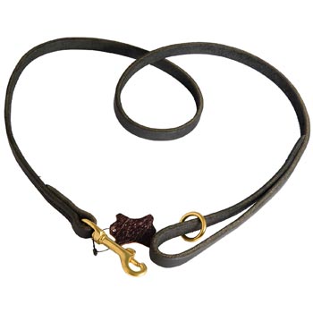Strong Leather Mastiff Leash Designer for Dog Walking