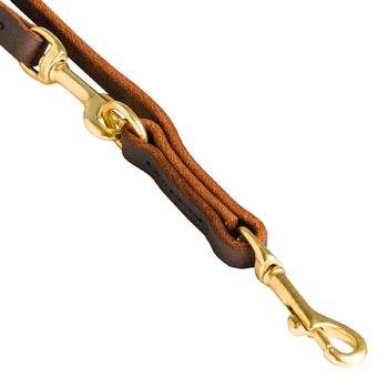 Leather Mastiff Leash with Rustproof Hardware