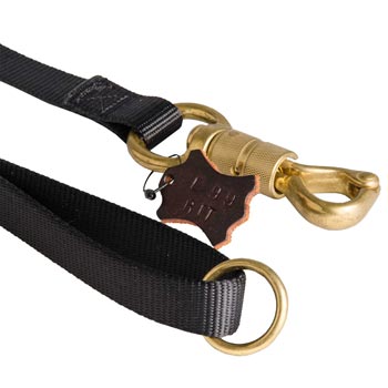 Mastiff Leash Nylon Special Design with Securely Stitched Brass Snap Hook