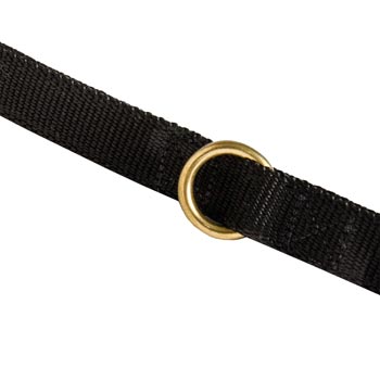 Nylon Mastiff Leash Solid Brass Ring