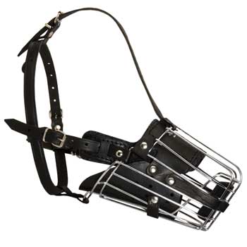 Adjustable Well-Fitting Cage Dog Muzzle for Mastiff