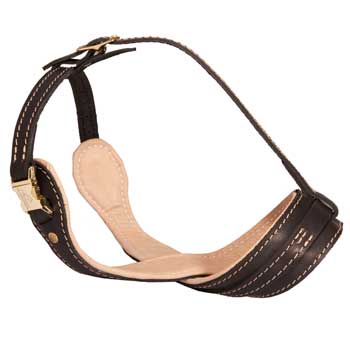 Leather Mastiff Muzzle for Anti-Barking Training