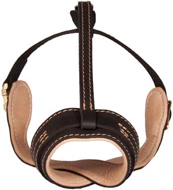 No Barking Light Weight Mastiff Muzzle Leather for Dog Training