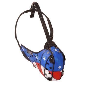 Leather Mastiff Muzzle with Felt Padding